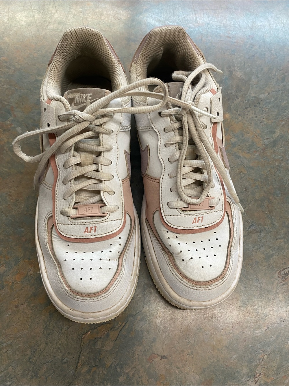 Nike Women's Athletic Sneakers in White and Pink
